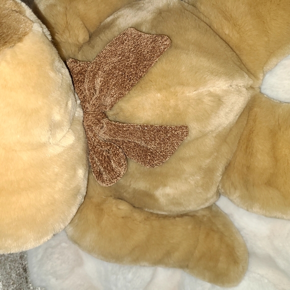 Tan and Brown vintage 1999 Stuffed Bear with Soft Plush Texture - Picture 3 of 11